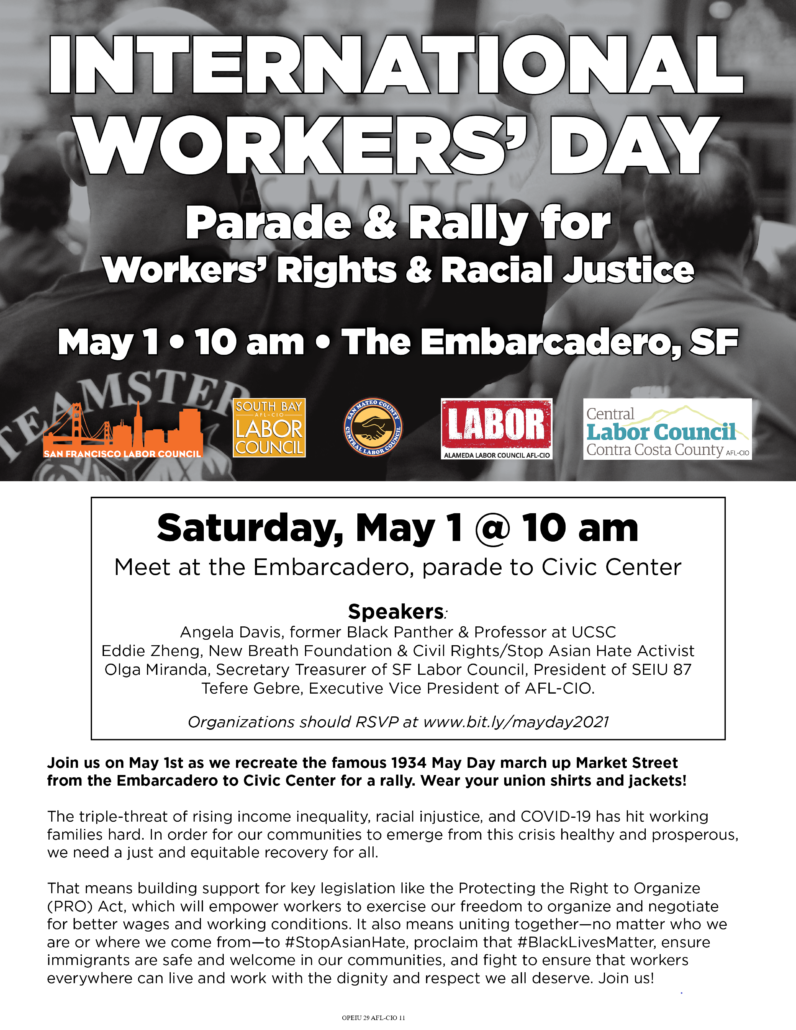 International Workers Day- Parade and Rally in SF this Saturday May 1st
